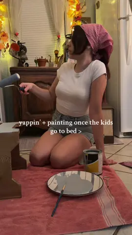 adding more whimsy to our home, one paintbrush at a time 🐝💫🎨🌻 sneak peak of what I’ve been doing the last couple of days💭 the thing that gets me through the week is thinking about the next project we will start 🎨🧚‍♀️💫  #crafting #DIY #diyproject #dateideas #momlife 