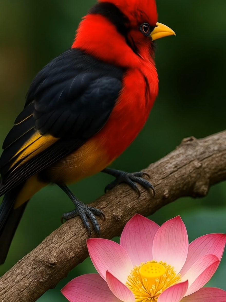melodi hutan dari paruh burung 🐦🌺 #ai #fyp 