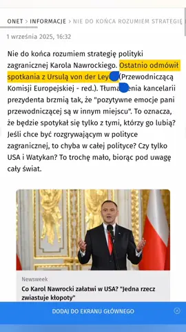 #polityka #ursulavonderleyen #ursula #karol #prezydent 