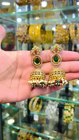 New design beautiful 😍 south Indian jhumki # Florence jewels #designer #trending #viral #order now 03247930488
