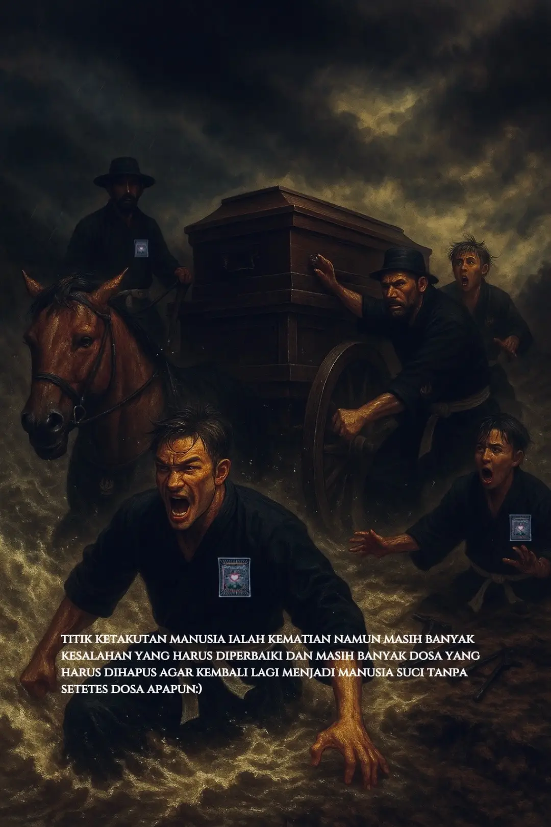 Kematian adalah berakhirnya kehidupan biologis seseorang—berhentinya fungsi tubuh seperti jantung, pernapasan, dan otak. Namun makna kematian tidak hanya sebatas medis, melainkan juga menyentuh aspek spiritual, emosional, dan filosofis. Bagi sebagian orang, kematian adalah kepastian hidup yang tak bisa dihindari, sesuatu yang menyatukan semua manusia tanpa memandang status, usia, atau kekayaan. Dalam pandangan spiritual, kematian sering dianggap sebagai pintu menuju kehidupan lain atau perjalanan menuju akhirat. Dalam sisi emosional, kematian selalu membawa kesedihan dan kehilangan bagi yang ditinggalkan, sekaligus pengingat agar manusia menghargai waktu yang masih dimiliki. Ada ungkapan bijak: 	•	“Kematian bukanlah akhir, melainkan awal dari perjalanan yang baru.” 	•	“Mengingat kematian membuat kita lebih menghargai kehidupan.” 1. Agama Dalam banyak agama, kematian bukan akhir, tapi peralihan menuju kehidupan lain: 	•	Islam: kematian adalah pintu menuju alam barzakh, lalu kelak dibangkitkan untuk mempertanggungjawabkan amal di hari akhir. 	•	Kristen: kematian adalah jalan menuju kehidupan kekal bersama Tuhan (surga) atau terpisah dari-Nya (neraka). 	•	Hindu & Buddha: kematian dipandang sebagai bagian dari siklus reinkarnasi (samsara). Jiwa akan terlahir kembali, sampai akhirnya mencapai pembebasan (moksha/nirwana). 👉 Jadi, agama mengajarkan bahwa kematian adalah tahap transisi yang harus dipersiapkan dengan amal, ibadah, atau kebajikan. ⸻ 2. Filsafat Para filsuf banyak merenungkan kematian: 	•	Sokrates: tidak takut mati, karena ia melihat kematian sebagai “pemisahan jiwa dari raga” menuju kebenaran. 	•	Heidegger: kematian adalah bagian dari eksistensi manusia (being-towards-death). Menyadari kematian membuat kita hidup lebih otentik. 	•	Epikuros: tidak perlu takut mati, karena ketika kita hidup, kematian belum ada; ketika kematian datang, kita sudah tidak ada. 👉 Filsafat melihat kematian sebagai pengingat agar manusia hidup penuh makna, bukan sekadar ketakutan. ⸻ 3. Psikologi Dalam psikologi, kematian dibahas dari sudut pandang kehilangan dan kecemasan akan mati: 	•	Teori Kubler-Ross: saat menghadapi kematian (atau orang yang meninggal), manusia biasanya melalui lima tahap: penolakan, marah, tawar-menawar, depresi, dan penerimaan. 	•	Terror Management Theory: kesadaran akan kematian bisa memicu kecemasan, tapi juga membuat orang mencari makna hidup, berpegang pada budaya, agama, atau pencapaian. 	•	Psikologi positif: mengingat kematian (memento mori) justru bisa menumbuhkan rasa syukur, keberanian, dan motivasi. #psht #fyp #beranda #viral 