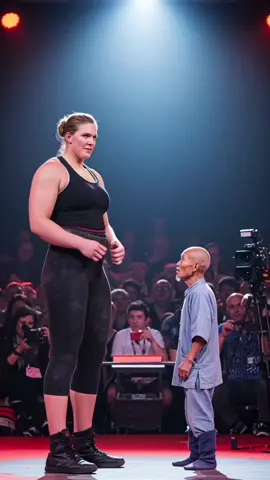 A tall and powerful American woman fought against a Chinese old man, and the result was surprising.#