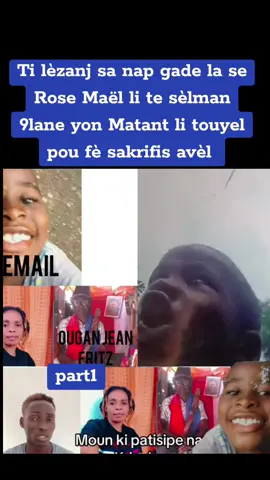 Ti lèzanj sa nap gade la se Rose Maël li te sèlman 9lane yon Matant li touyel pou fè sakrifis avèl #motivation #pourtoi #pourtoi 