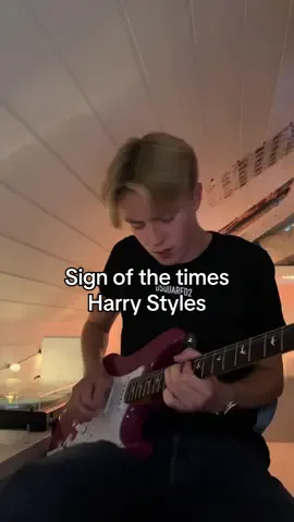 Sign of the times - Harry Styles but with some guitar 🎸 #guitartok #harrystyles #signofthetimes #guitarsolo 