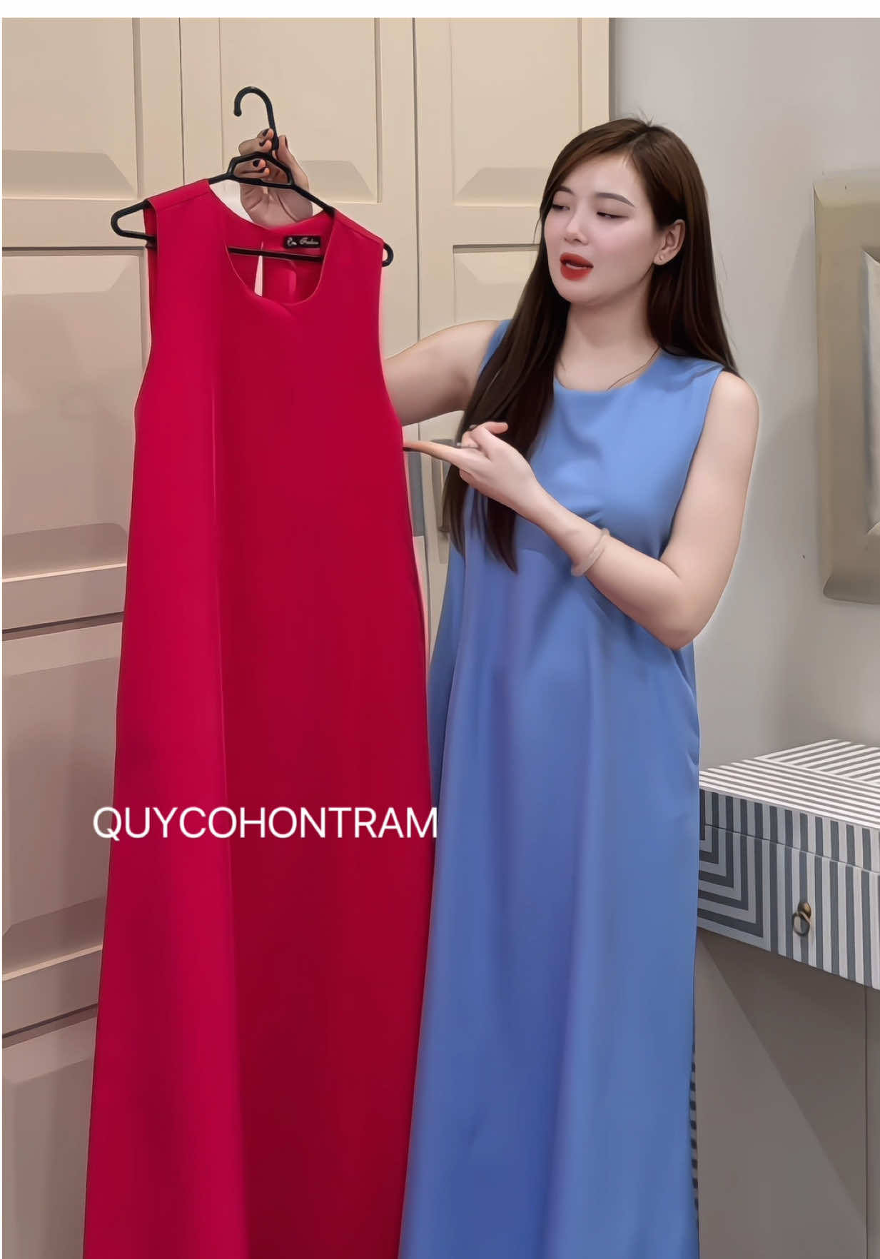 ĐẦM CỔ TRÒN SUÔNG BASIC  FREES #vaysuong #vayxinh #damsuong 