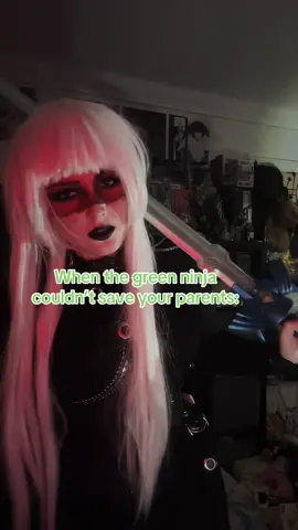 I love my master sword 💙 Ignore the fact I don’t have my contacts in, this was filmed after my recent tutorial lol #cosplay #ninjago #harumi #legoninjago #lloydgarmadon 