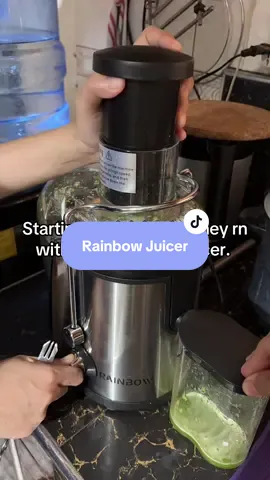 Starting my juicing journey rn with this Rainbow Juicer. #juicing #juicer 