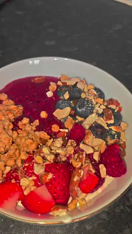 Greek yogurt, fruits, chia, granola… basically a spa day for my stomach after dragging my legs up that hike.⛰️#FoodTok #breakfast #healthyfood #FoodLover #healthylifestyle 