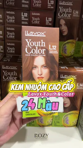 Bạn muốn che bạc hay muốn nổi bật với màu thời trang? 🌈 Kem nhuộm tóc 24 màu Lavox, có sẵn oxy, kem xả, bao tay – tiện lợi, đẹp chuẩn salon ngay tại nhà #lavox #nhuomtoc #nhuomtocdep #tocdep 