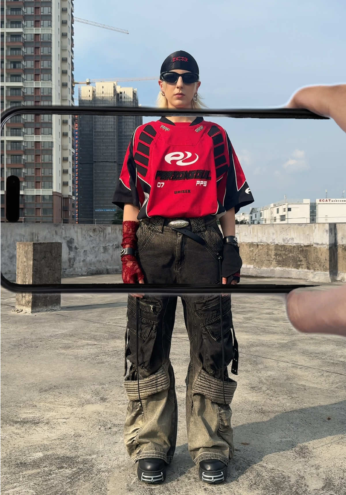A phone that changes outfits? clothes available on website   #personsoulootd #personsoulss25 #personsoulpants 