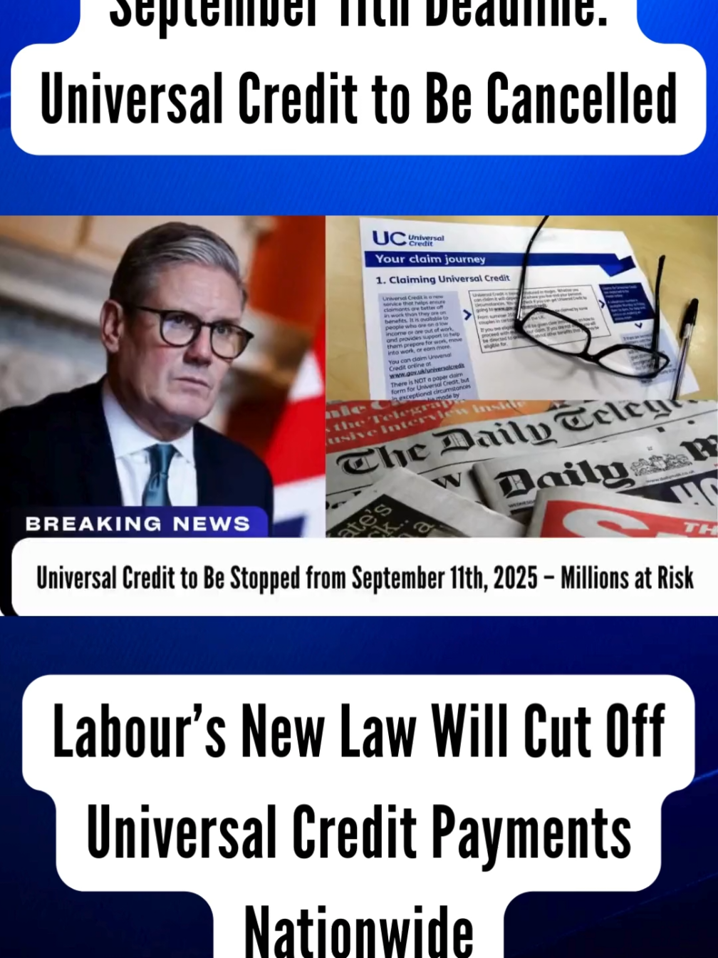 Universal Credit to Be Stopped from September 11th, 2025 – Millions at Risk #universalcredit   #UCC   #stopped   #crisis   #Labour           