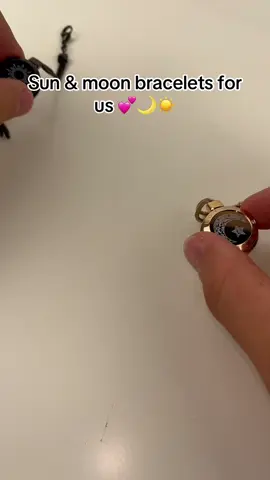Sun & Moon 🌙☀️ always together, even miles apart 💖 #couplebracelet #bracelet #couplegoals #Relationship #longdistance  