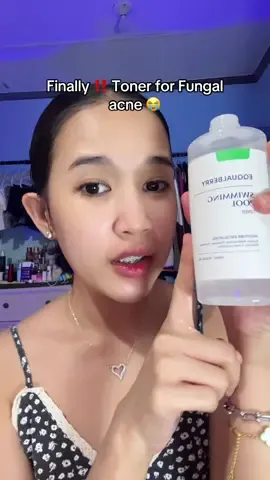 Yay!! Toner for fungal acne, 3 weeks kna sya ginagamit and ganda nya sa face #eqqualberryswimmingpooltoner #toner #swimmingpooltoner #eqqualberry #koreanskincare 