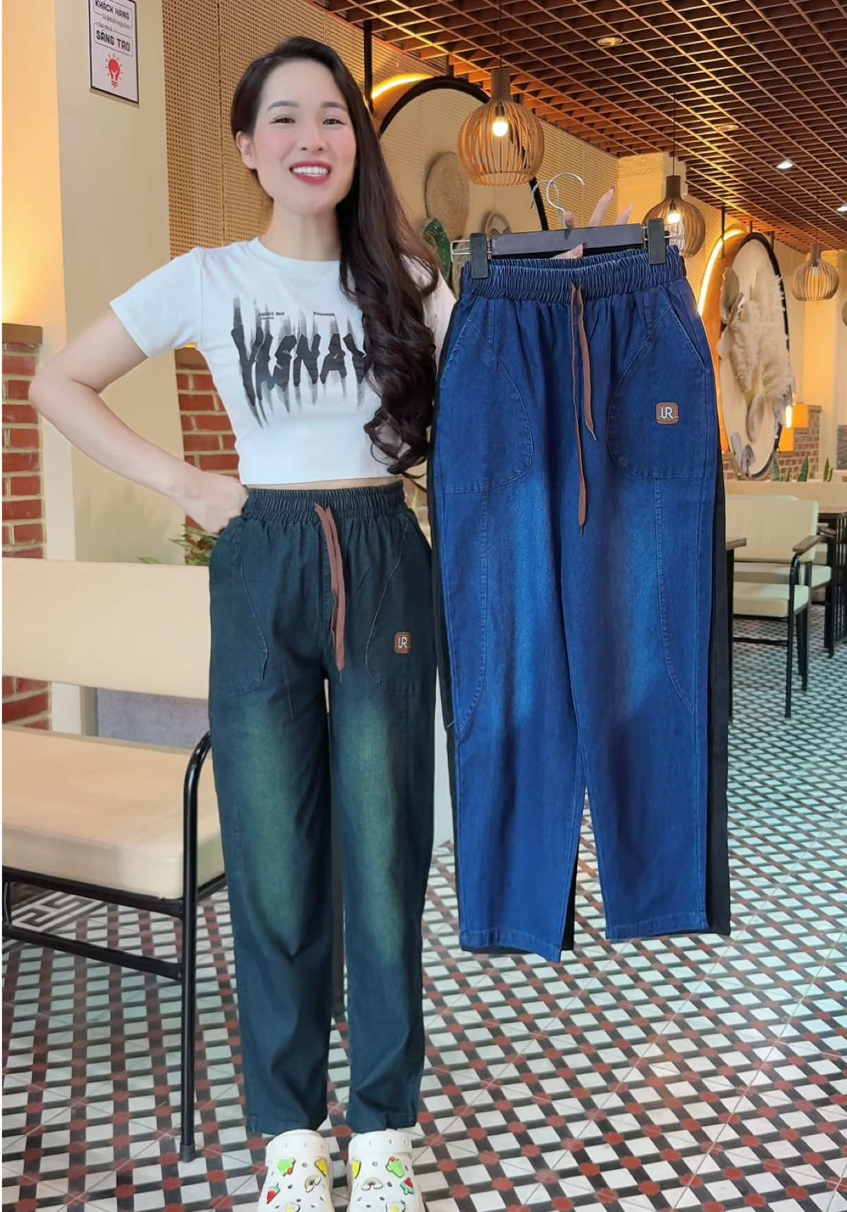 Quần jean dáng baggy xinh lắm #quanjean #quanbaggy #quanjeandep #quanjeanxinh #quanbobaggy  