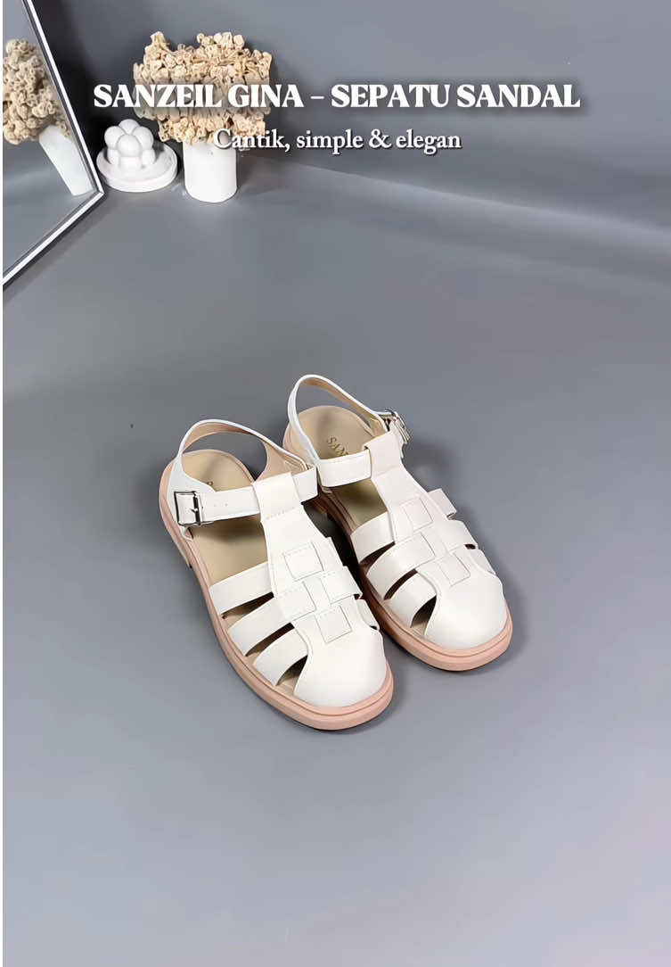 Simple dan elegan banget✨💗 #sandalwanita #sandal #sepatusandal #sanzeil #fyp 