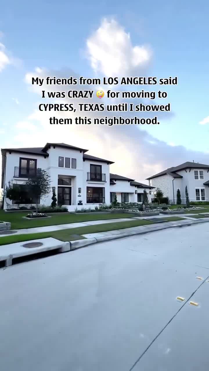 ✨ $600K in Cypress, TX vs. $600K in Los Angeles ✨ In LA, $600K might get you a tiny condo 🏢 with high HOA fees… but in Cypress, TX?  You’re looking at a spacious 4–5 bedroom home 🏡 in a master-planned community, with a backyard, top-rated schools, and family-friendly amenities. ➡️ Cypress homes offer: 1. More square footage (3,000+ sq ft vs. ~800 sq ft in LA) 2. Lower property taxes + NO state income tax 💸 3. Newer builds with modern features 4. Strong appreciation + rental demand 📈 5. A safe, family-friendly lifestyle minutes from Houston. Why settle for less when $600K stretches so much further in Texas? 👀 For All Your Real Estate Need, Follow @Wale_Lawal and  📲 Call/Text: +1 (832) 776-9582 📧 Email: Wale@NetWorthBuilders.com 🌐 Website: www.networthbuilders.com #HoustonRealEstate #CypressTX #HoustonRealtor #TexasLiving #CaliforniaVsTexas 