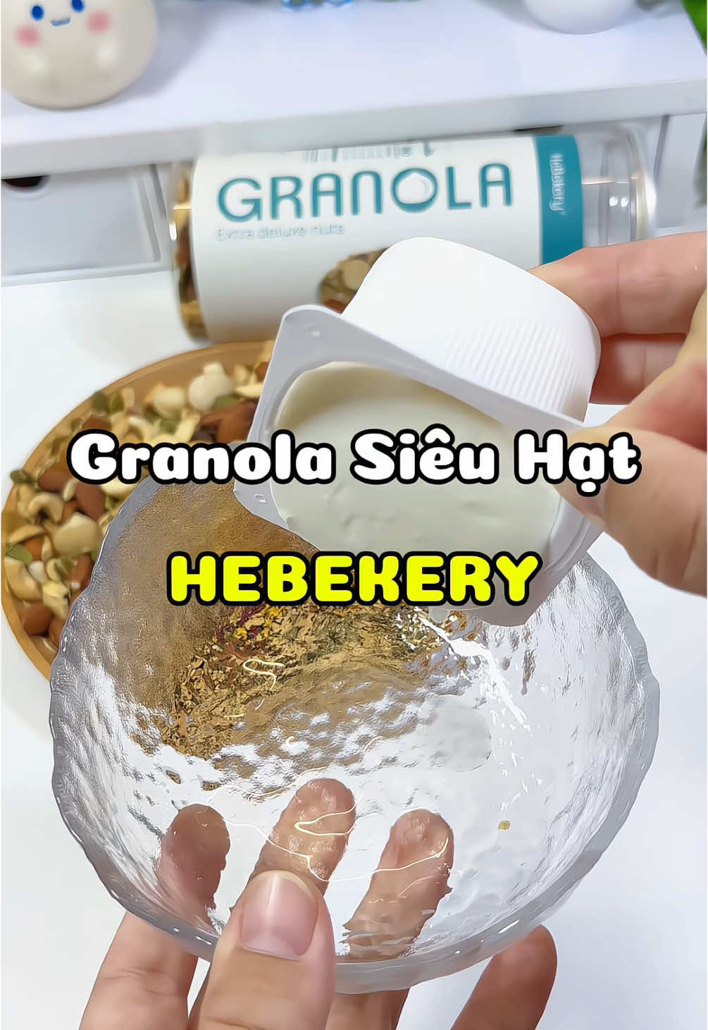 Ai mà muốn ăn granola nhưng lại ngán yến mạch nhiều quá thì thử cái Granola siêu hạt của nhà Hebekery này đi #IMCN #granola #granolasieuhat #granolahebekery #hebekery #minhlaanh0410 #foodreview #reviewdoanvat #unboxing  