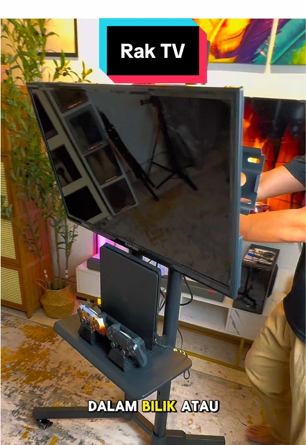 Part 834 | Senang nak alihkan TV lepasni 😜😬 #raktv #standtv @techwave_tk