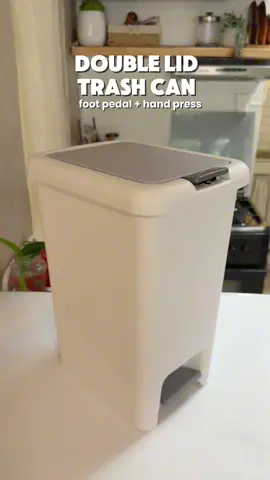 Double lid trash can