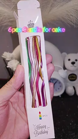 6pcs SPIRAL CANDLE METALIC COLOR  #birthdaycandle #christmascandle #cakecandle #candleforanyoccasion #birthday 