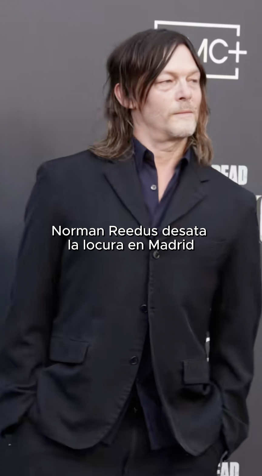 Norman Reedus desata la locura en Madrid #normanreedus #melissamcbride #thewalkingdead #twd #daryldixon 