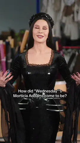 #CatherineZetaJones gives us a lesson in acting, while also offering a peek inside how #MorticiaAddams’ wardrobe came to be. Tap the link in bio to watch the full video. 