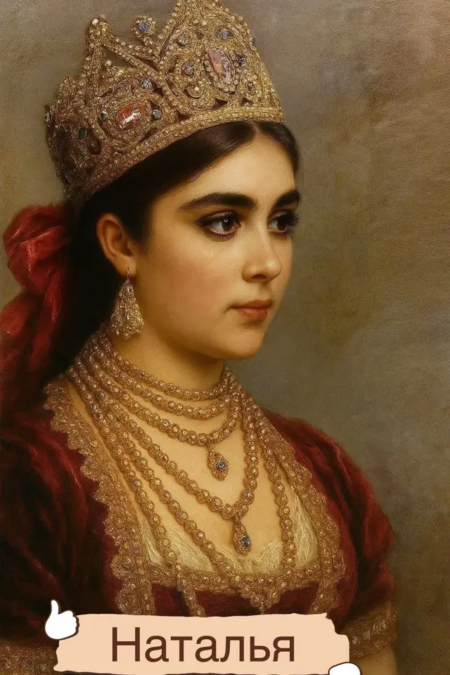 Мать российского царя Петра I Наталья родилась в 1651 году в семье Тюркских дворян. Мать Натальи, Анна Леонтьева, по отцовской линии происходила из татарского рода мурзы Абатура, а по материнской - из польского рода Раевских. Отец Натальи, Кирилл Нарышкин, был из рода крымских татар, чьим основателем считается Мордка Кубрат, прибывший в Русь в середине XV века. Его прозвище и было Нарышко.  Другие историки считают, что Мордка был крымским караимом. Хорошенькая и бойкая 19-летняя Наталья сразу же приглянулась царю. Девушка смело и весело общалась, совершенно не боясь Алексея Михайловича.  Влюбленный царь зачастил с визитами к боярину Матвееву, а потом объявил формальный смотр невест, где и выбрал в жены Наталью и в 1671 году состоялась царская свадьба.  42-летний Алексей Михайлович совершенно потерял голову от юной жены. Он готов был исполнить любой ее каприз. Чтобы развлечь супругу, он дал указание завести театр в Кремле. Наталья ездила в церковь в открытой карете, что было весьма смело по тем временам. Знатной женщине на Руси тогда разрешалось выезжать из дома только в закрытых возках, чтобы никто не видел ее лицо. Царь разрешил царице скрытно присутствовать при принятии иностранных послов за приоткрытой дверью, и это был невиданный шаг для той эпохи. Также Наталья первая из цариц отказалась белить и румянить лицо по тогдашней моде. Характер у Натальи Кирилловны был легкий и веселый. С царем они жили душа в душу. Она родила 3 детей, из которых выжили двое: Петр и Наталья. Но недолго продолжалось счастье царицы. Через 5 лет Алексей Михайлович умер от сердечного приступа.  Тяжелые времена настали для Нарышкиных. На трон взошел царь Федор, сын первой жены царя. А власть в стране захватил клан Милославских. После смерти царя Федора во время бунта стрельцов в 1682 году были убиты два брата Натальи Кирилловны и Артамон Матвеев, который был царице вместо отца. Матвеева убили на глазах царицы и 9-летнего Петра. Именно после этого случая у Петра начались эпилептические припадки. Вскоре правительницей и регентом при несовершеннолетних единокровных братьях Иване и Петре стала царевна Софья, дочь Алексея Михайловича от первой жены. Софья терпеть не могла молодую мачеху и сослала Нарышкину с детьми в имение Преображенское. В 1689 году борьба Петра и Софьи закончилась полной победой Петра. И тогда царица Наталья Кирилловна получила доступ к неограниченной государственной власти. Царица обожала сына, называла его ласково 