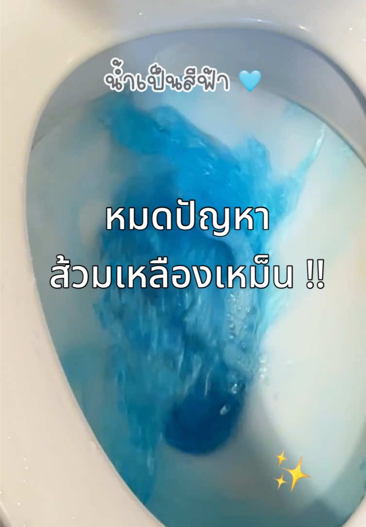 ห้องน้ำเหลือง เหม็น จบด้วยตัวนี้จริง🥹✨  #Rabito #Rabitothailand #RabitoClean #ก้อนดับกลิ่นบลูไวท์ #งานบ้านที่รัก