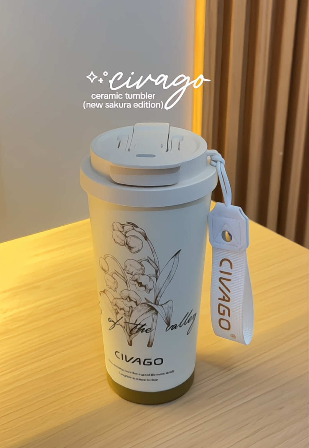 New elegant ceramic tumbler from @CIVAGO ID #ceramictumbler #tumbler #civagotumbler #tumblersoftiktok #tumblermurah 