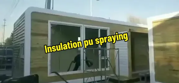 Insulation pu spraying #polyurethane #pusprayfoam #polyurethanecoating 