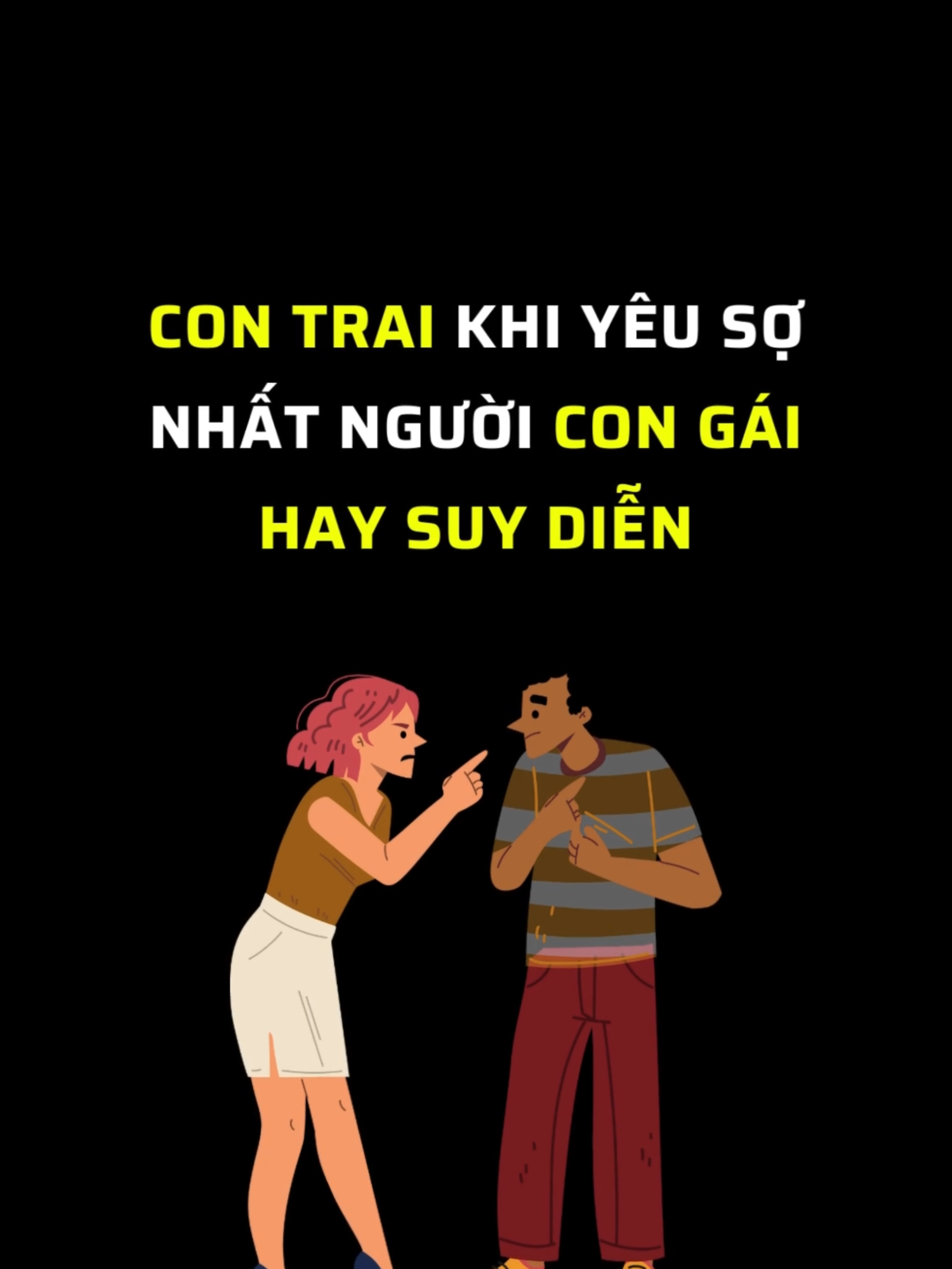 Con trai khi yêu sợ nhất người con gái hay suy diễn #imnottired #xuhuong #sach #book #stopoverthinking