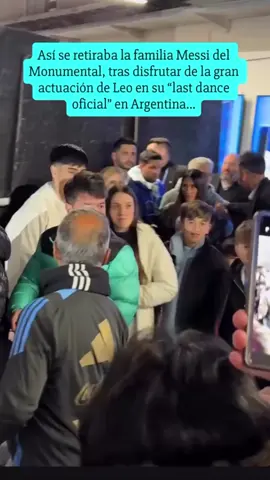 This is how Messi's family left after the match #leomessi #thiagomessi #mateomessi #ciromessi #argentina🇦🇷 