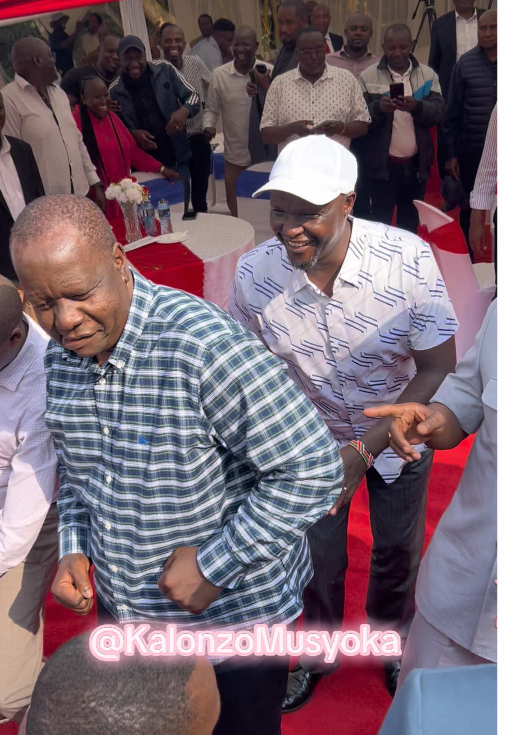 Anguka Nayo with Dr. Fred Matiang’i, Dr. Mukhisa Kituyi, and Hon. JB Muturi. 