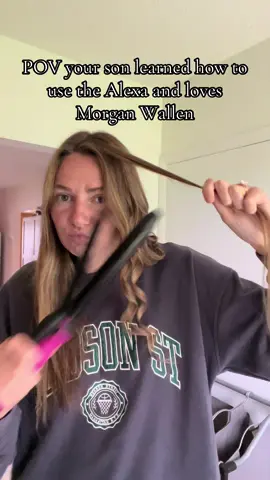 If you’re wondering what my house sounds like all day 🎶  #morganwallen #countrymusic #amazonalexa #boymom #audio 