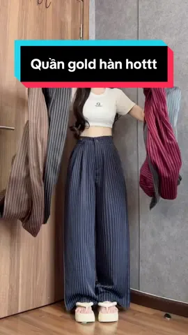 Quần kẻ gold hàn hott #N #phanhriviuuu #reviewquanao #outfitideas #xuhuong 