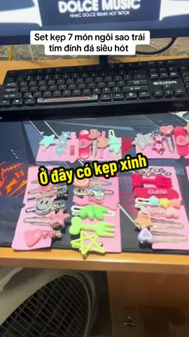 1 gợi ý cho các bạn nữ nè. Set kẹp 7 món siêu xinh luôn #xuhướng #phukienduonglyshop #keptocxinh #xuhuongtiktokvietnam #setkeptocxinh 