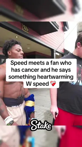 Speed meets a fan who has cancer and he says something nice #speed #ishowspeed #ishowspeedlive #fyp 
