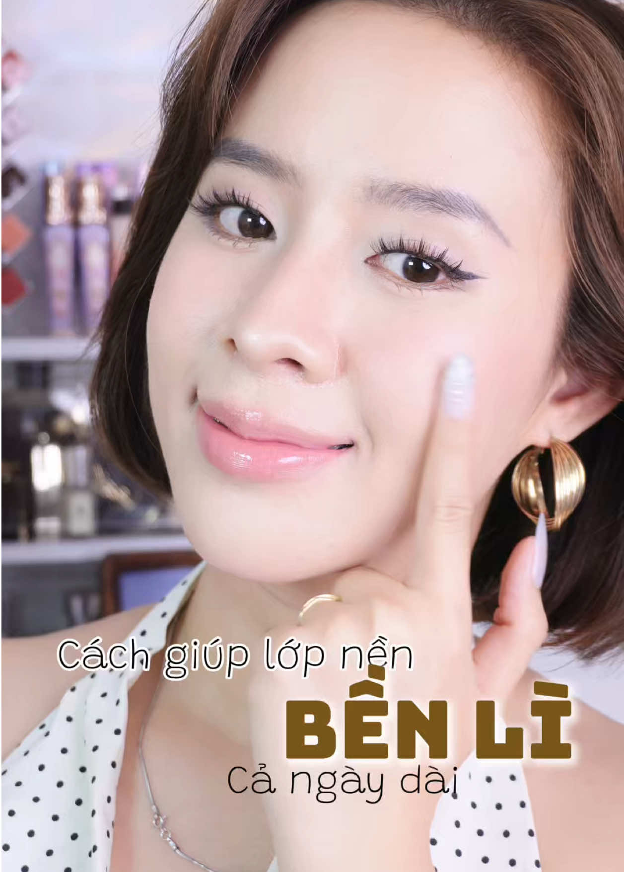 Cách giúp lớp nền bền chặt cả ngày dài không lo xuống tone hay trôi nền  #tuthuy #xitkhoanen  #carslan #vulaci #makeuptutorial 
