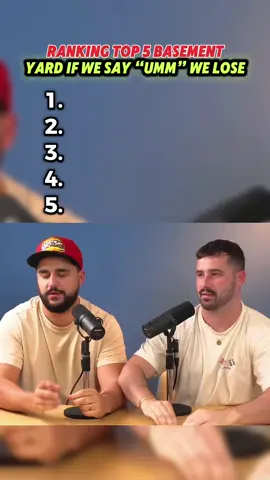 #basementyard #basementyardpodcast #ranking #top  Basement yard if we say “um” we lose