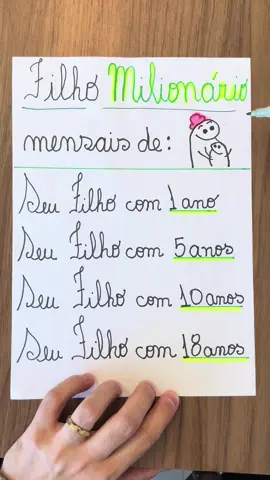 Filho milionário 💰 #investimentos #planejamento #financas 