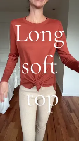 Long soft tunic top so great to wear with everything love the versatility. #ttsfashionweek #tiktokshopcreatorpicks #tunictop #longsleevedtop #softshirt 