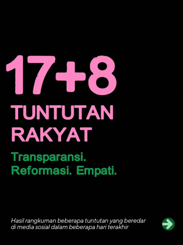 Apa arti Tuntutan Rakyat 17+8 ?  #beritaviral #tuntutanrakyat #viral #fyp #fyppppppppppppppppppppppp 