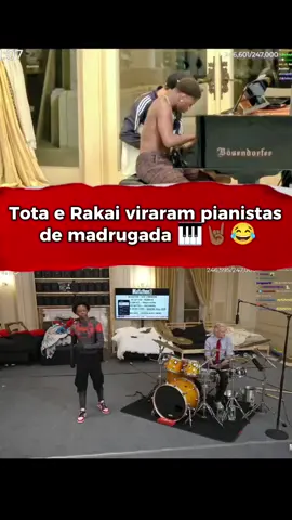 tota e Rakai tocaram piano de madrugada 🤣🎹🤘🏾 #tota #rakai #mafithon3 