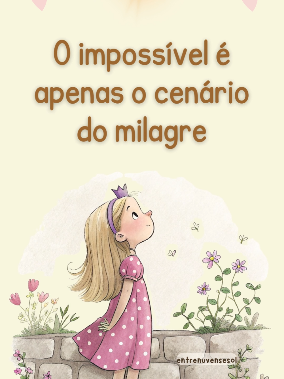 o impossível que você está vendo hoje é o seu milagre de amanhã. Você crê? . . . #milagre #creia #feemdeus #promessadedeus #misericordiadedeus 
