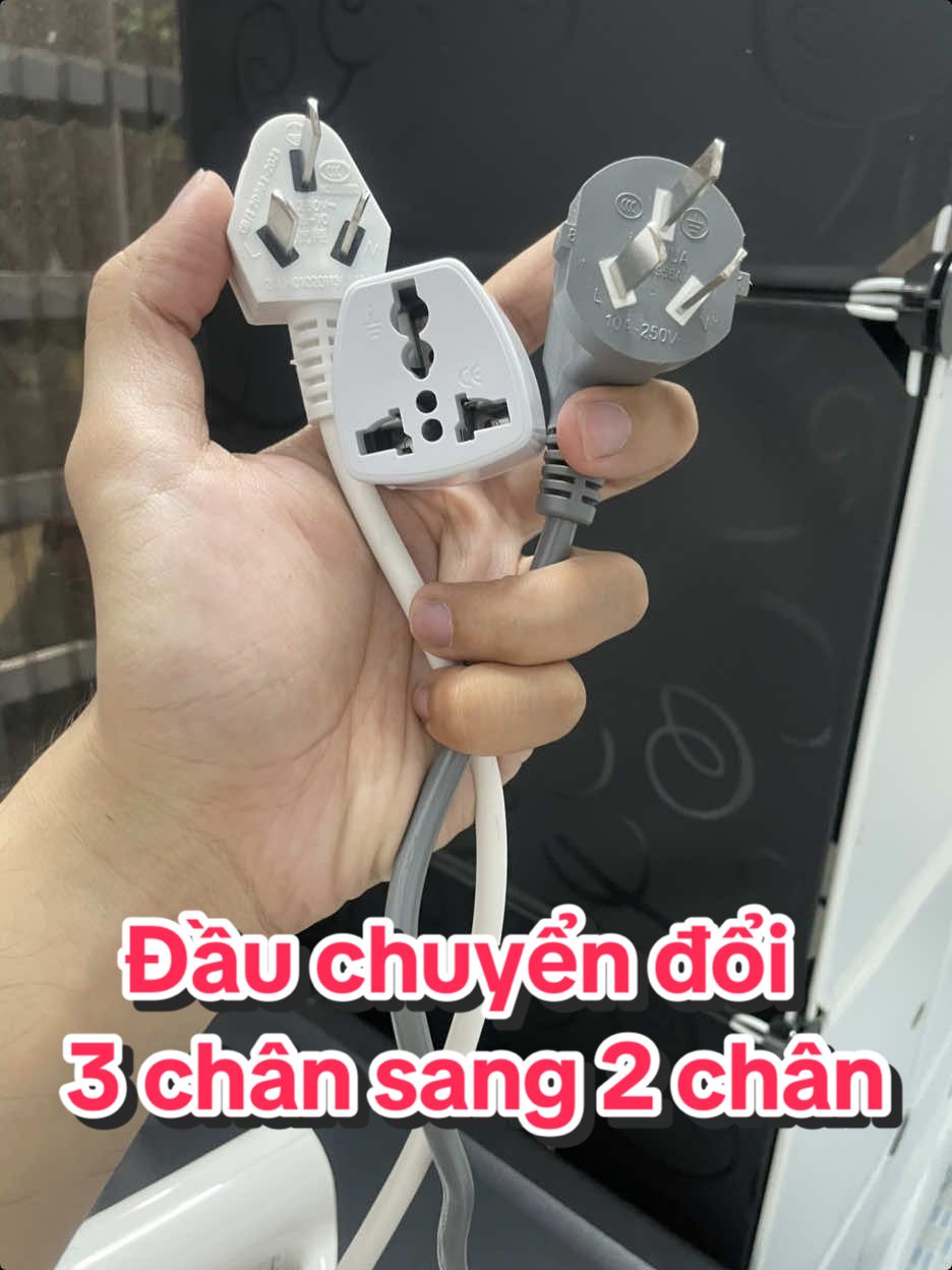 Phích cắm ổ cắm điện đa năng chuyển đổi đầu 3 chân sang 2 chân nguồn 220V #saptienich #phichcamdien #tienich 