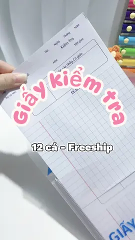 Giấy kiểm tra cho học sinh tiện quá đi #giaykiemtra #giaykiemtrahocsinh #viral 