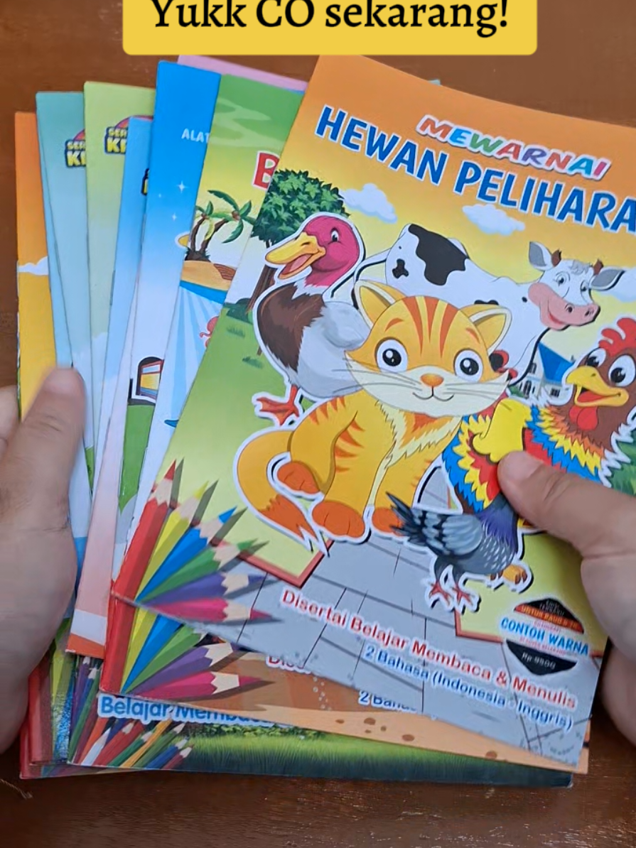 Borong lagi!!! buku mewarnai anak, harganya murah banget!! #bukumewarnai #kegiatananak #mewarnaihewan #fyp #affiliate 