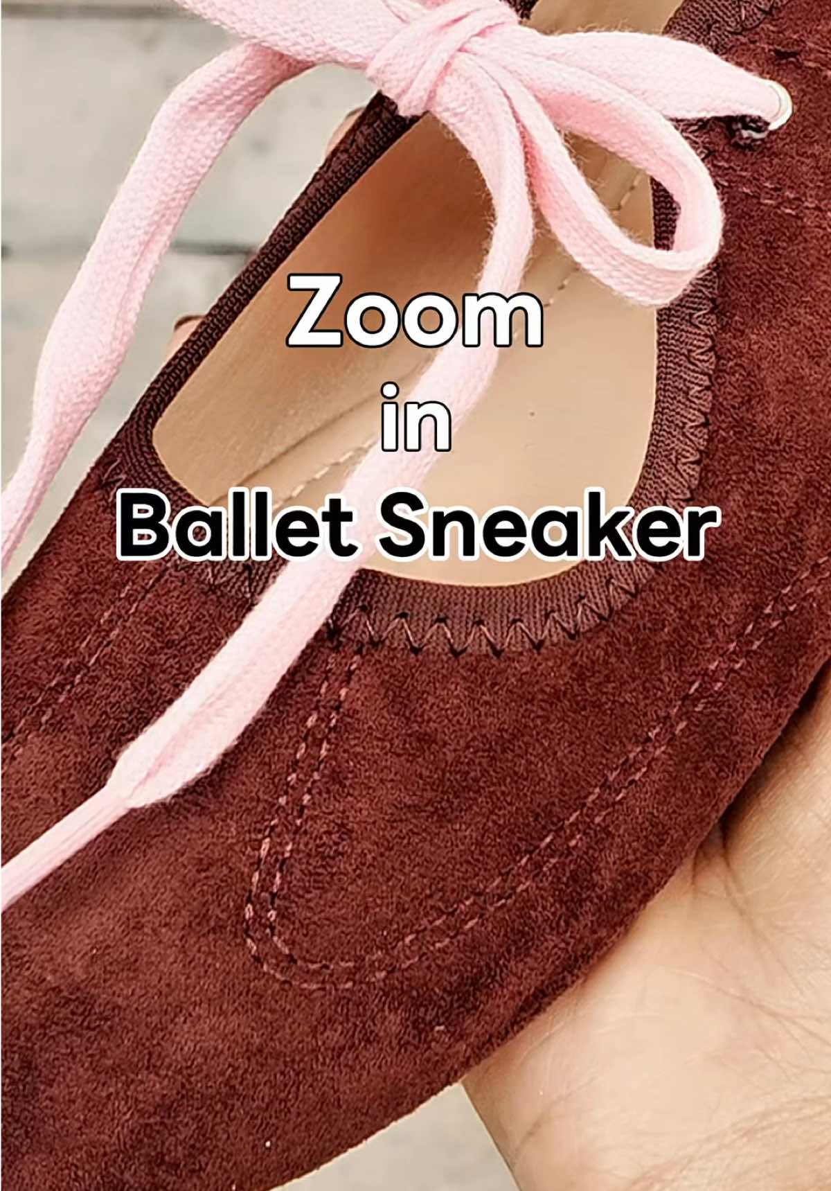 Zoom in Ballet Sneakers 🔎🤎🩰 #mellowco #mellowcollection #detail #ballet #sneakers 