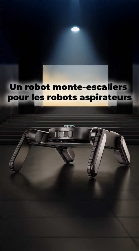 Un robot monte-escaliers pour les robots aspirateurs  #robotaspirateur #ifa #tech #escalier 