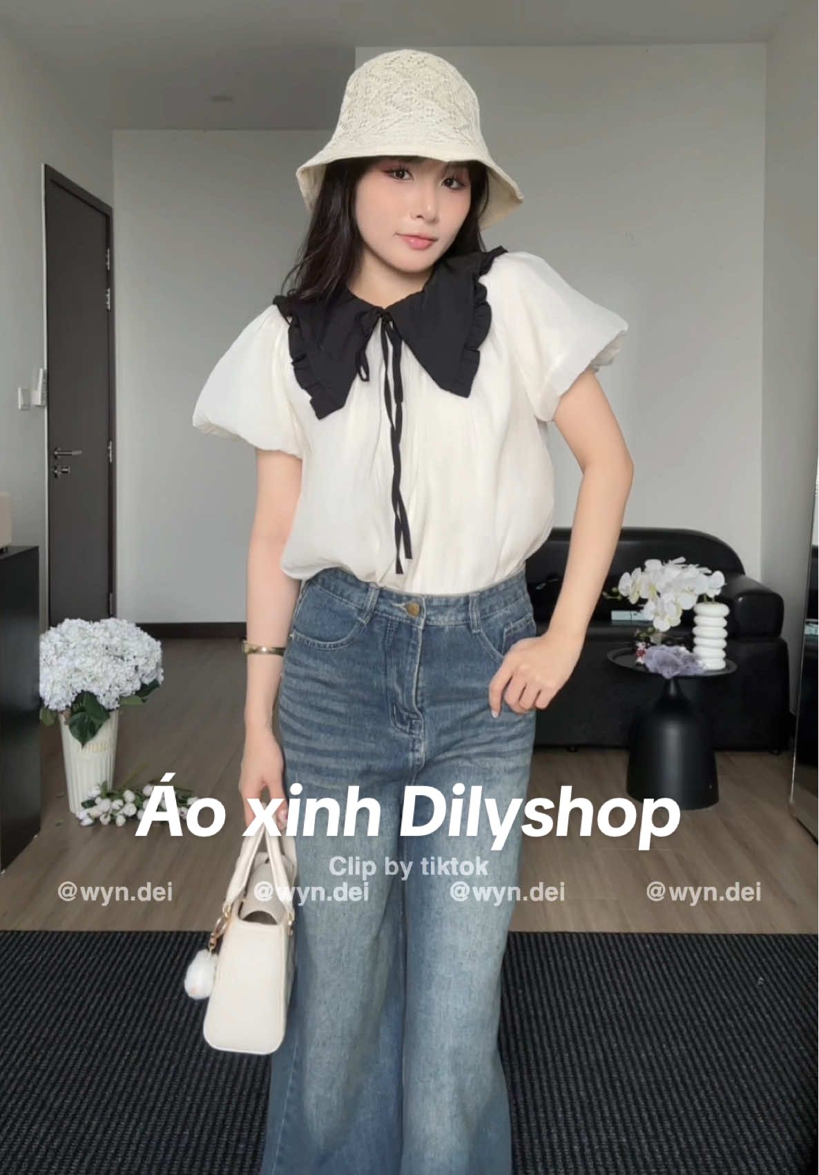 🤍 áo cho mấy bà thơ #wyndei #fyb #dilyshop #outfit #outfitideas 
